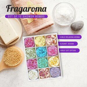 12 Fragaroma Fragrance Shower Bombs Shower Steamers Aromatherapy Essential Oils